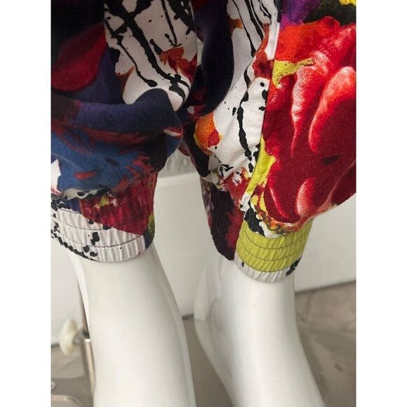 Bongo Multi Color Floral Side Slit Pant Size XL - Picture 3 of 11
